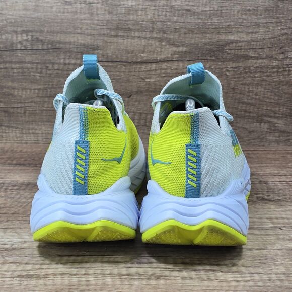 Hoka One One Carbon X 3 Men\'s Sz 12.5D White Yellow Running Shoes (1123192 BSEP) main image 5